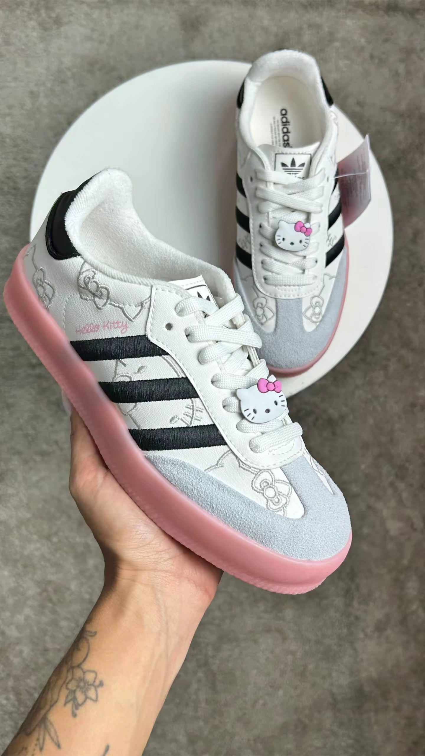 Tênis SMB Plataforma - Hello Kitty - Couro Legítimo