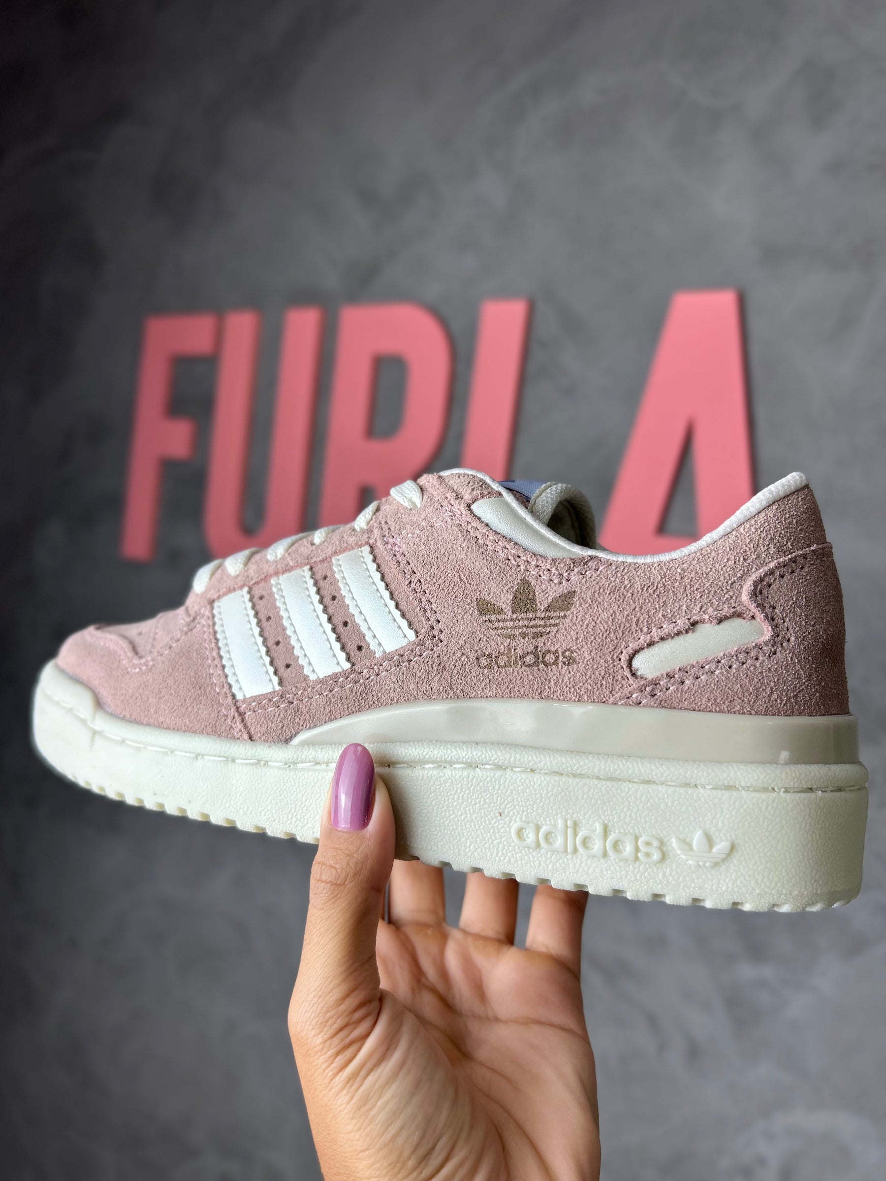 Tênis Fórum - Rosa - Couro Eco