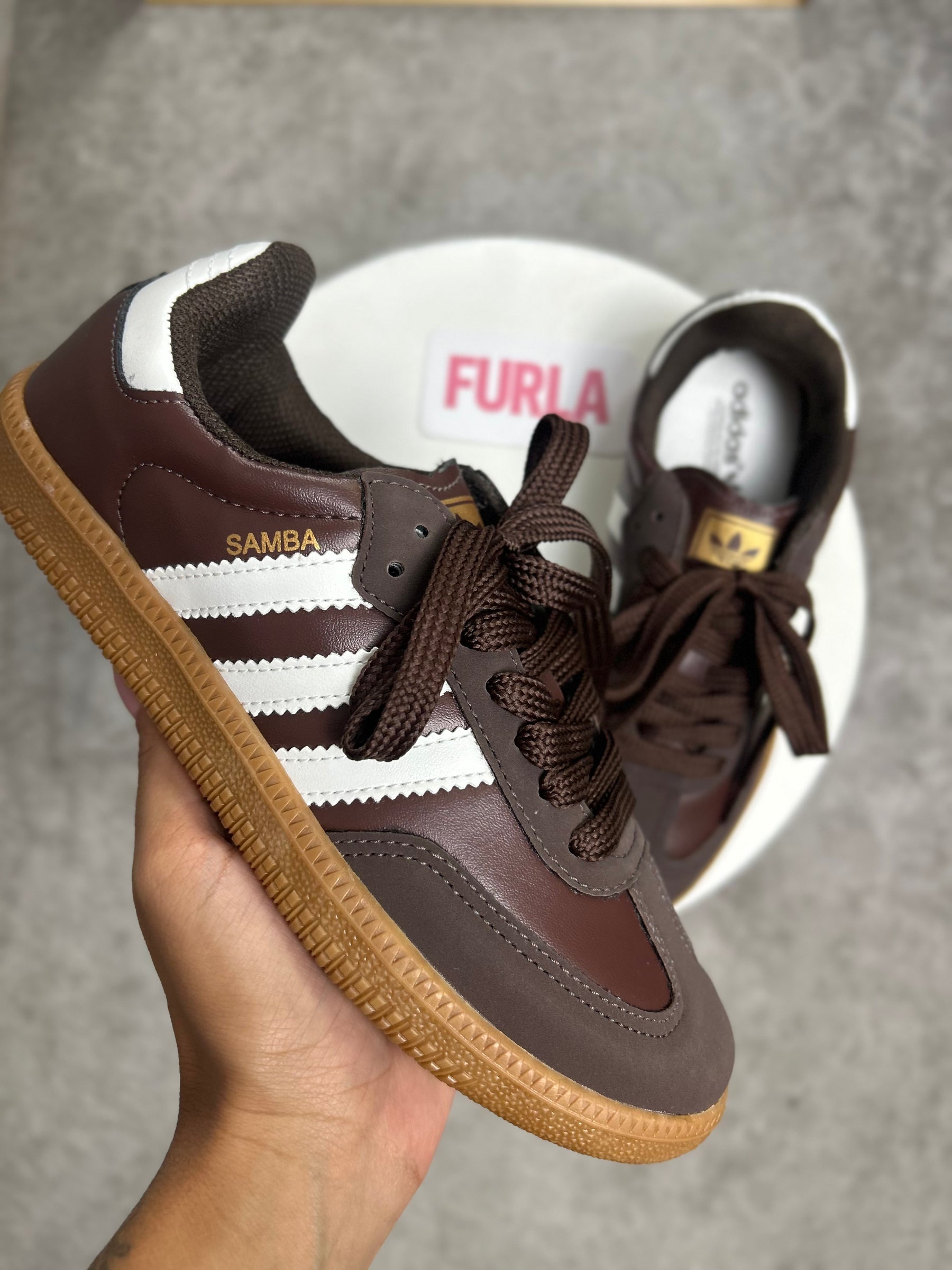 Tênis SMB - Café - Couro Eco