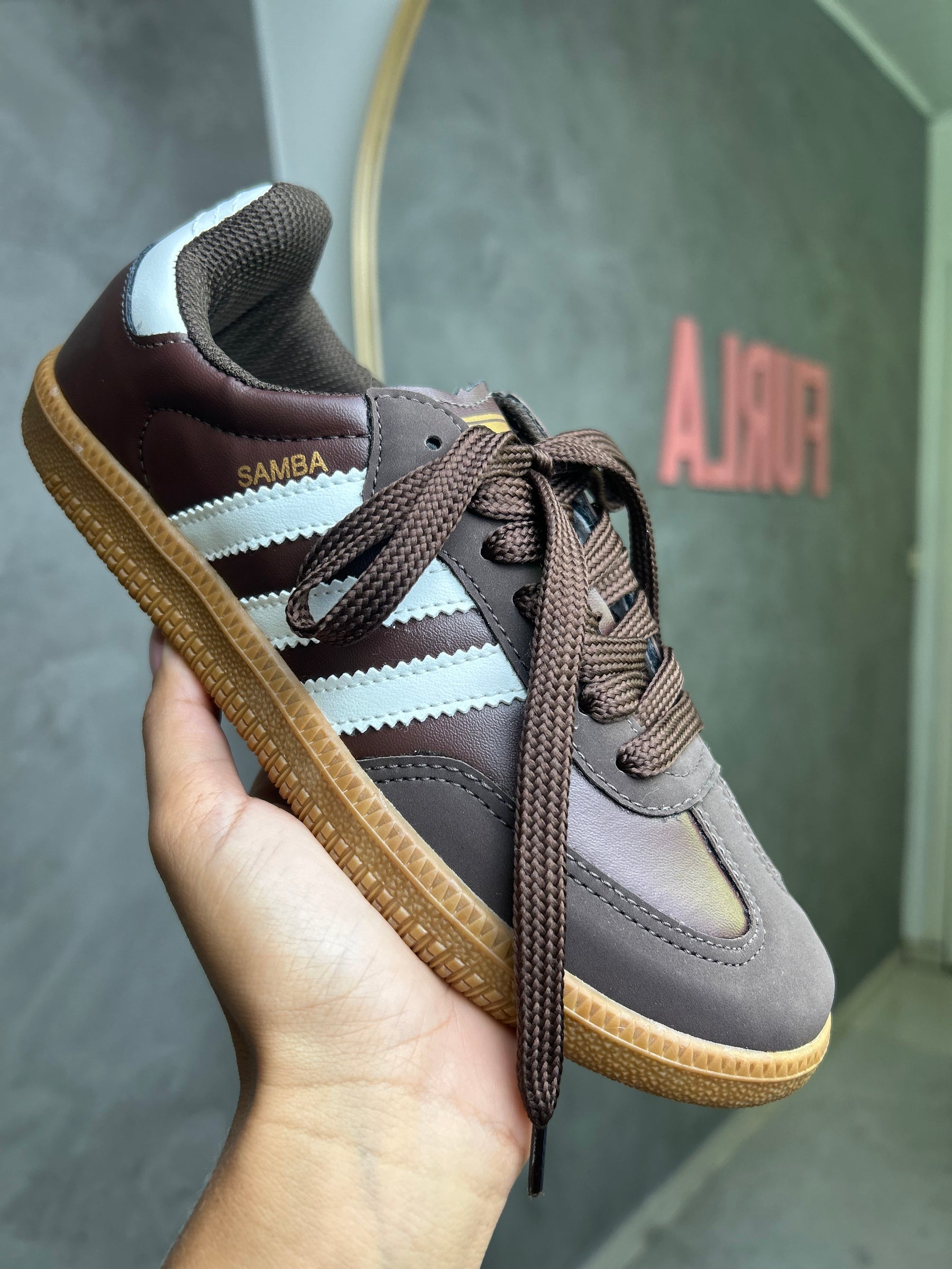 Tênis SMB - Café - Couro Eco