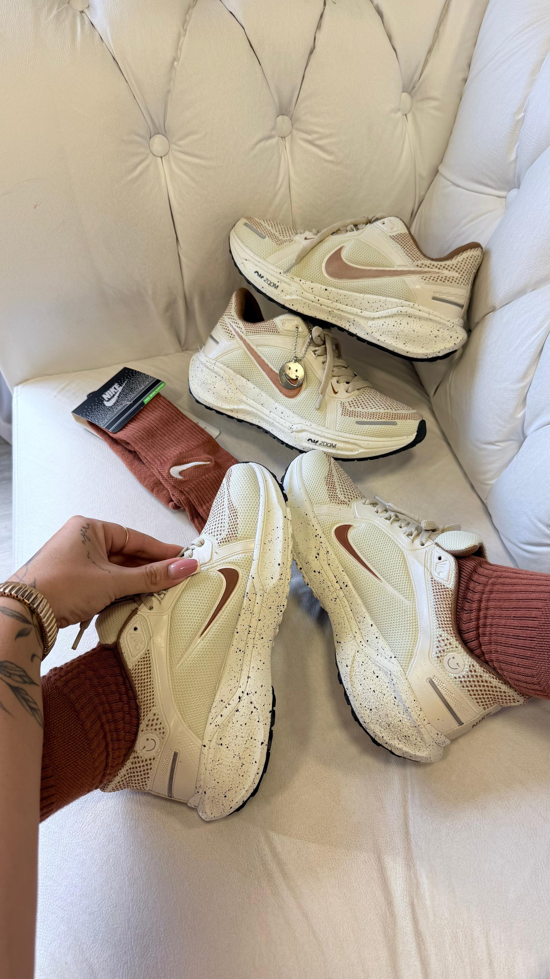 Tênis Nk Air Zoom Pegasus 41 - Off/Areia