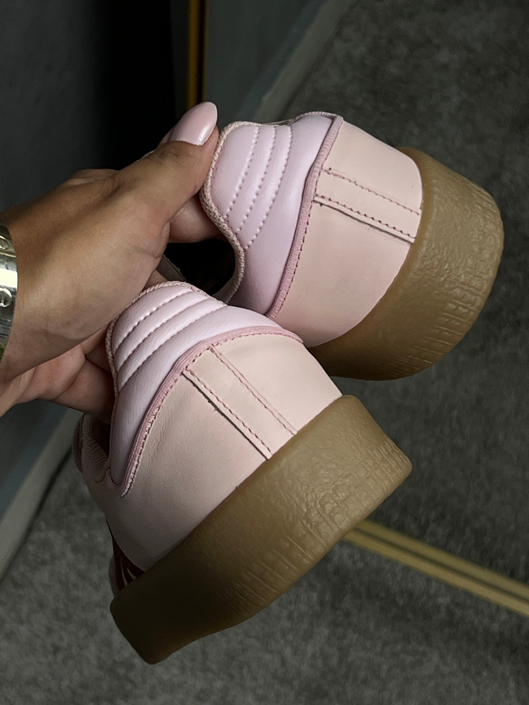 Tênis SMB Plataforma - Rosê -Couro legítimo