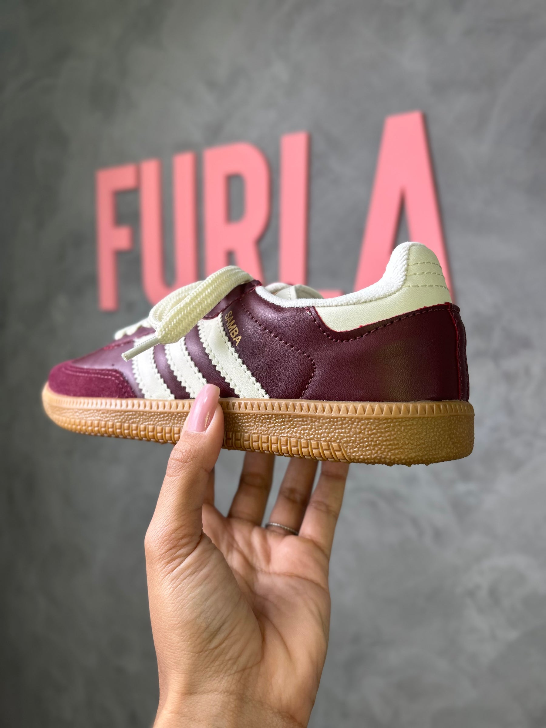 Tênis SMB - Vinho -Couro Eco