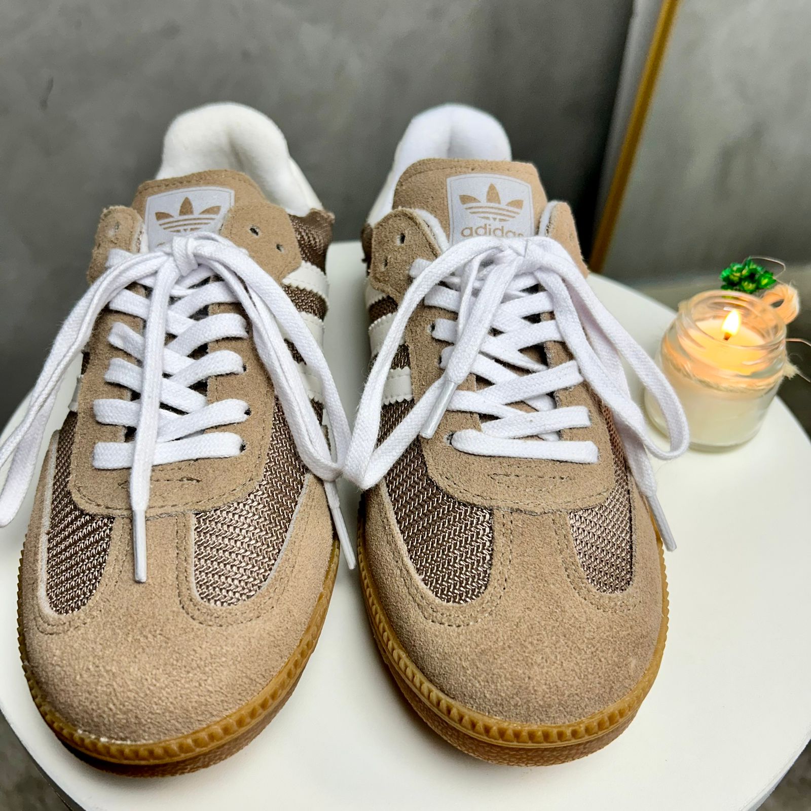 Tênis SMB - Cardboard Areia - Couro legítimo