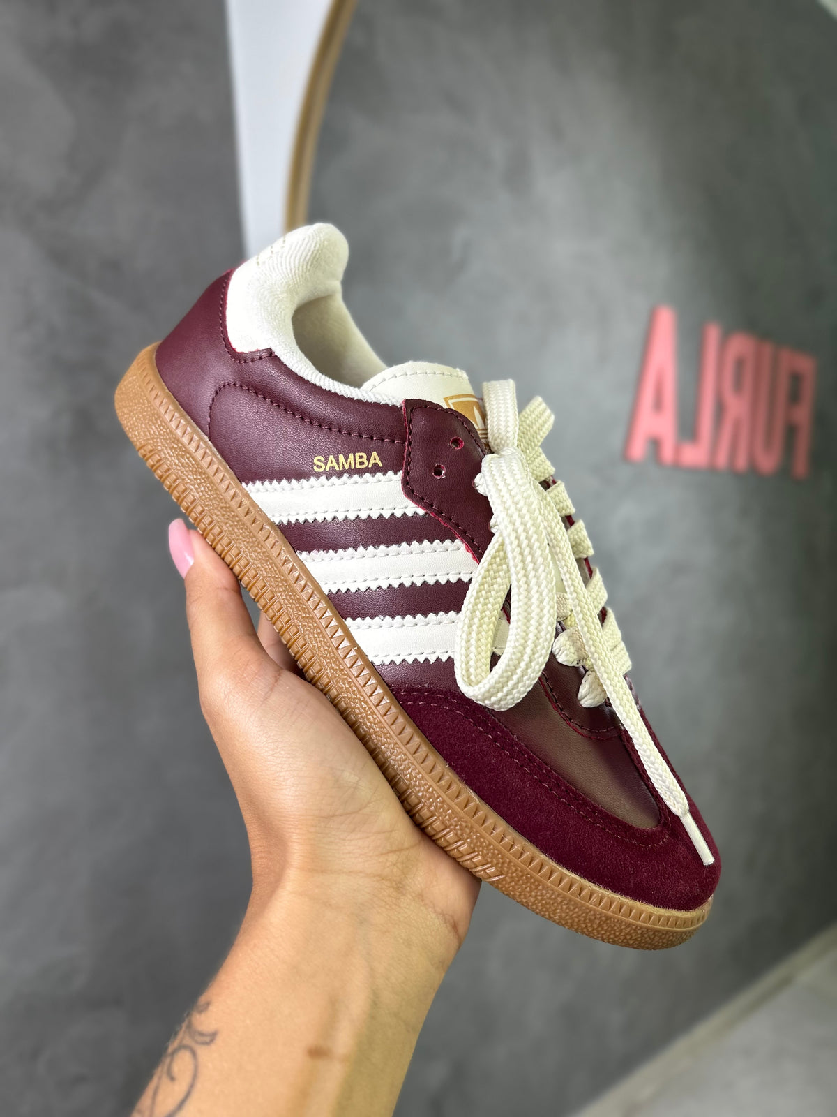 Tênis SMB - Vinho -Couro Eco