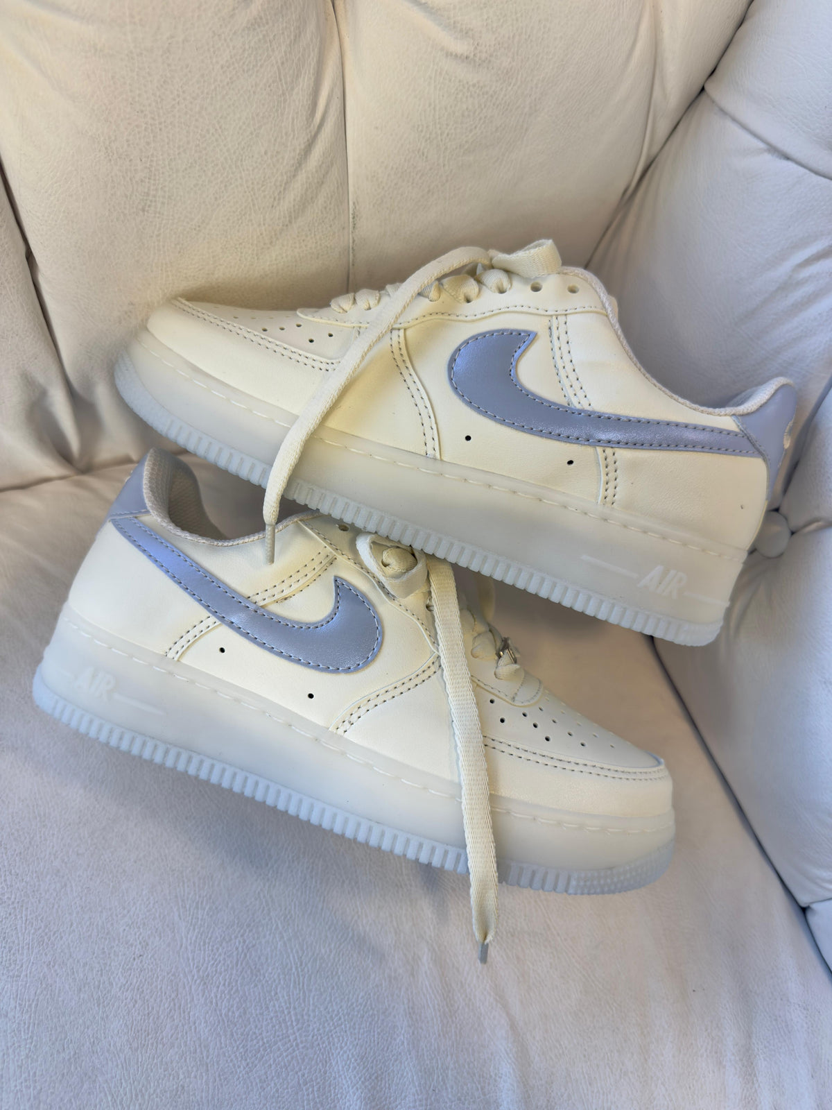 Tênis AF1 - Blue Metalic