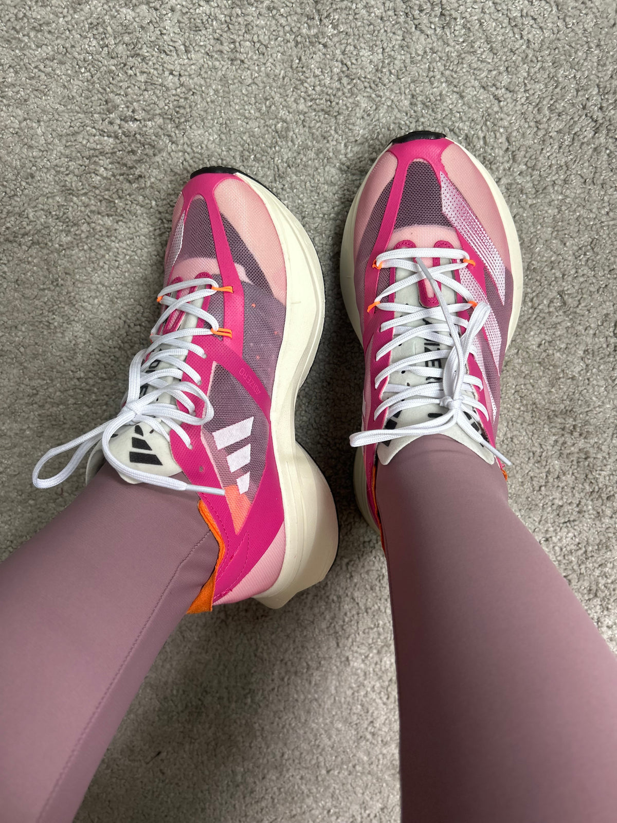Tênis Adizero Pro3 - Pink e Laranja