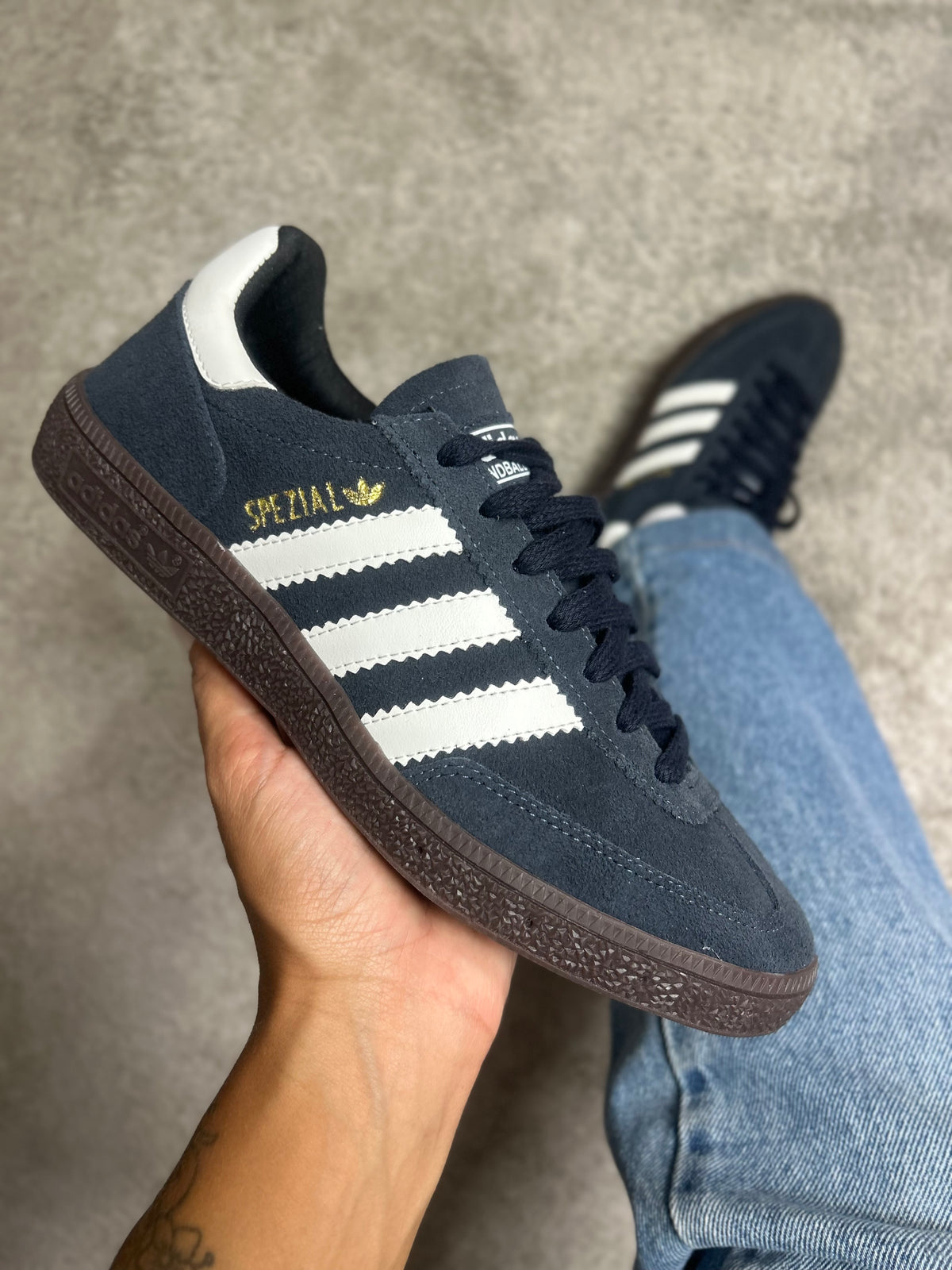 Tênis SPZ - Azul marinho- Couro Legítimo