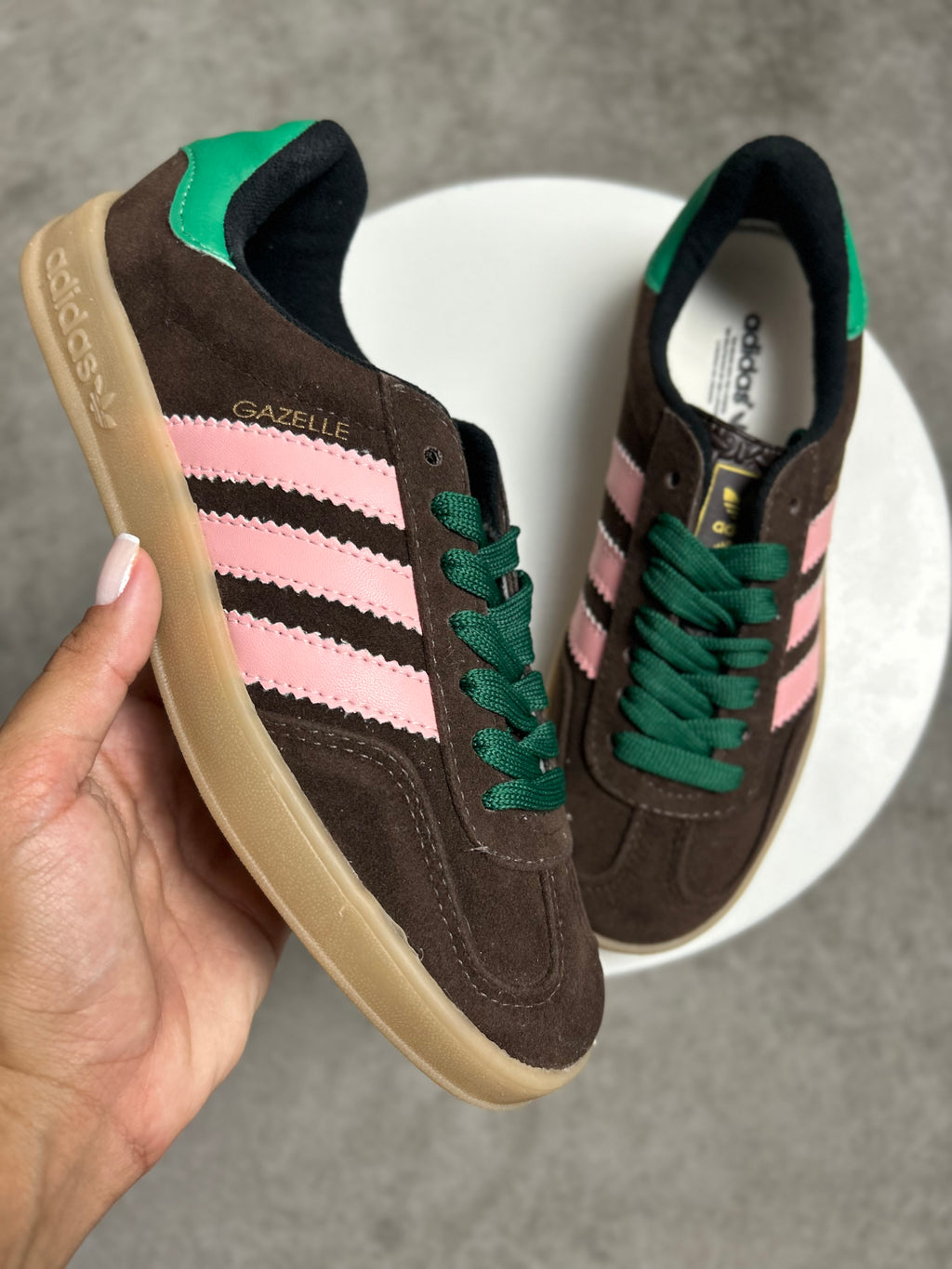 Tênis GZL - Café Pink - Couro Eco