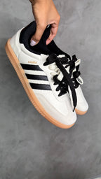 Tênis SMB- Off white e Preto- Couro Eco