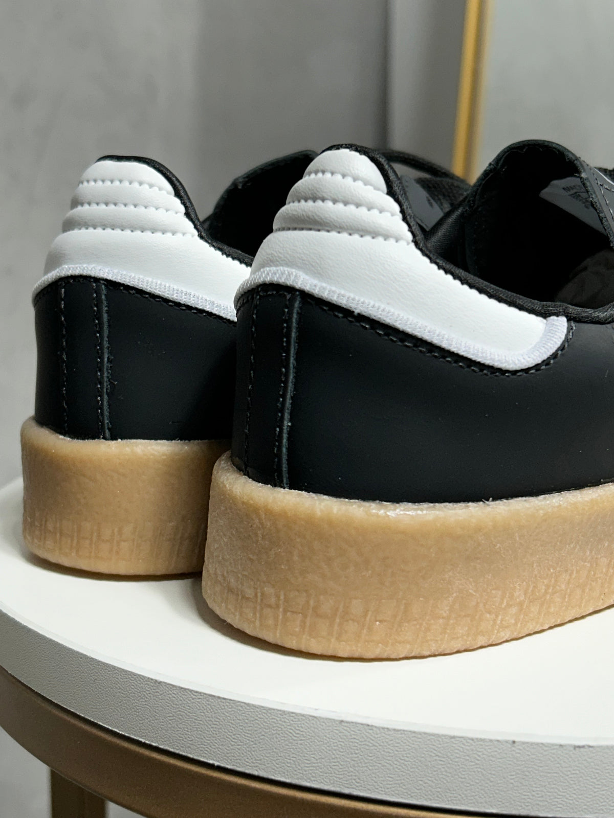 Tênis SMB Plataforma - Preto e Branco -Couro legítimo