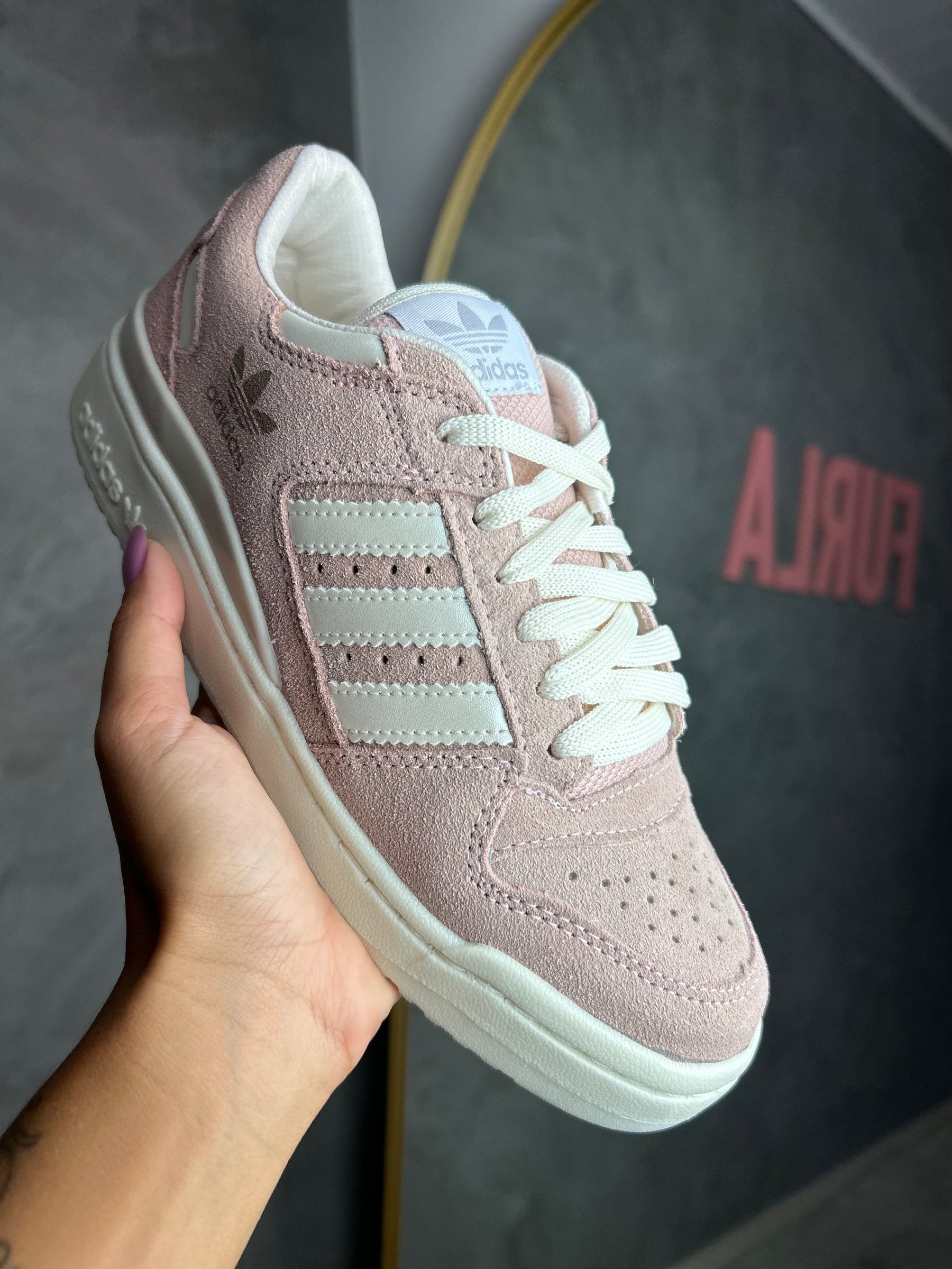 Tênis Fórum - Rosa - Couro Eco