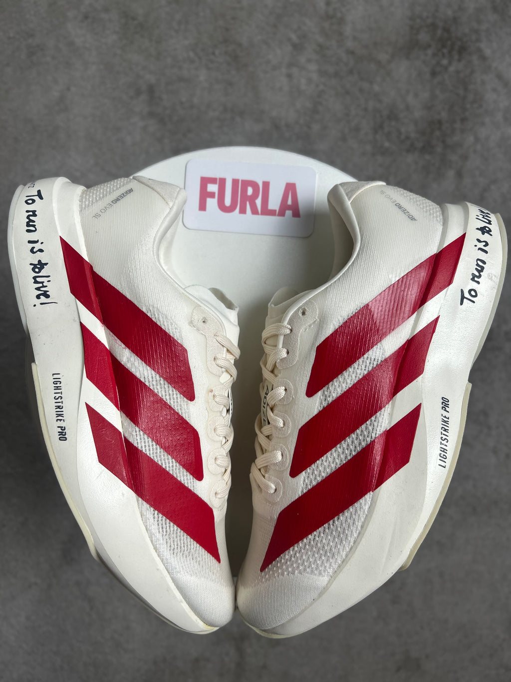 Tênis Adizero Evo - Branco e Vermelho