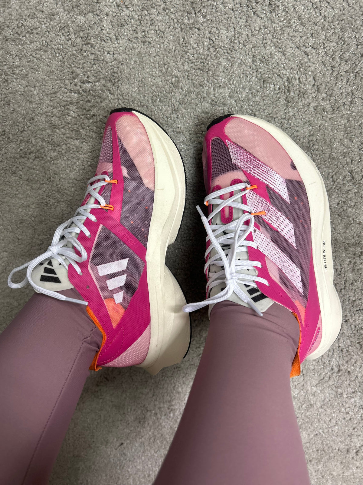 Tênis Adizero Pro3 - Pink e Laranja