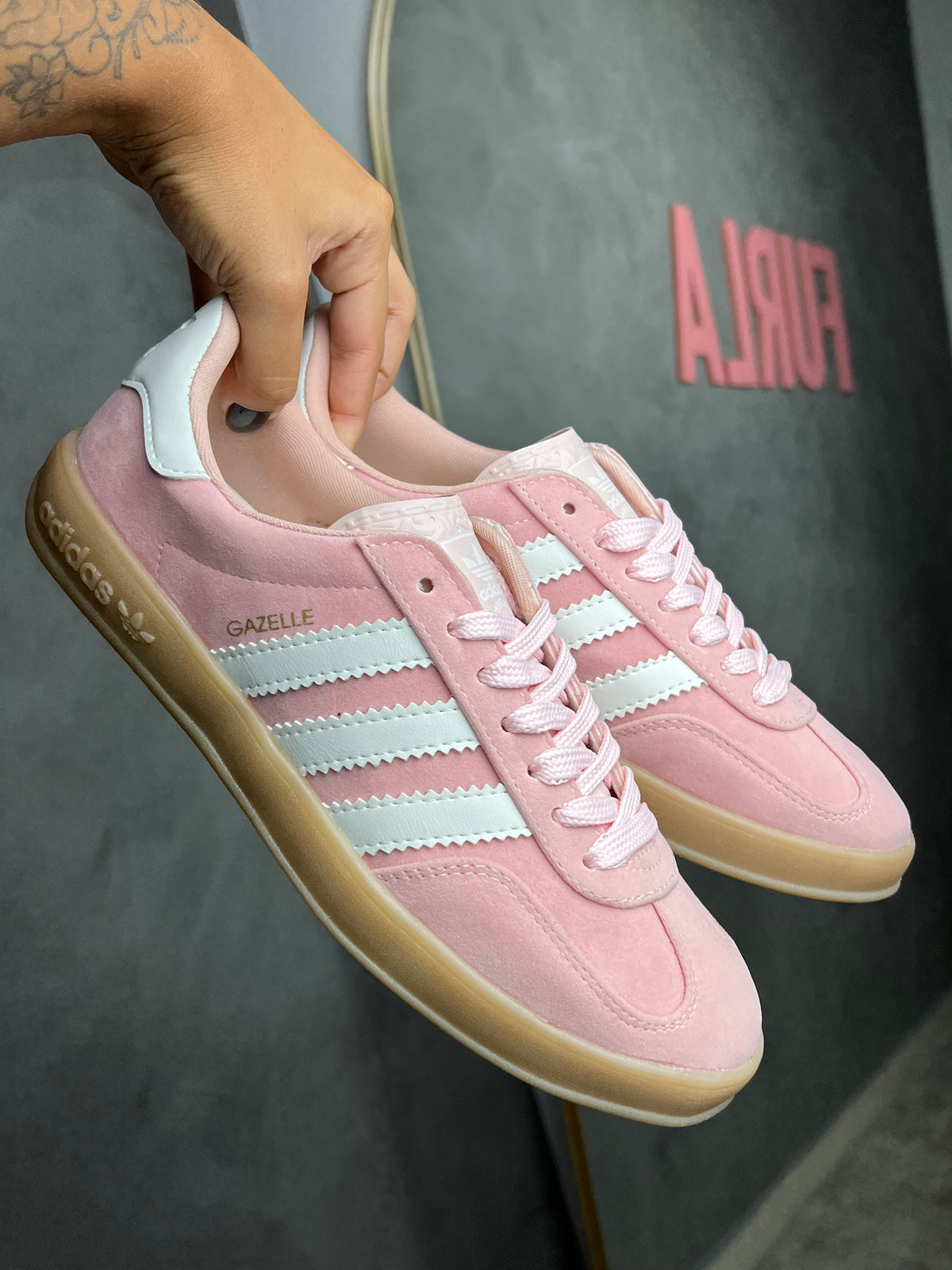 Tênis GZL - Rosa - Couro Eco