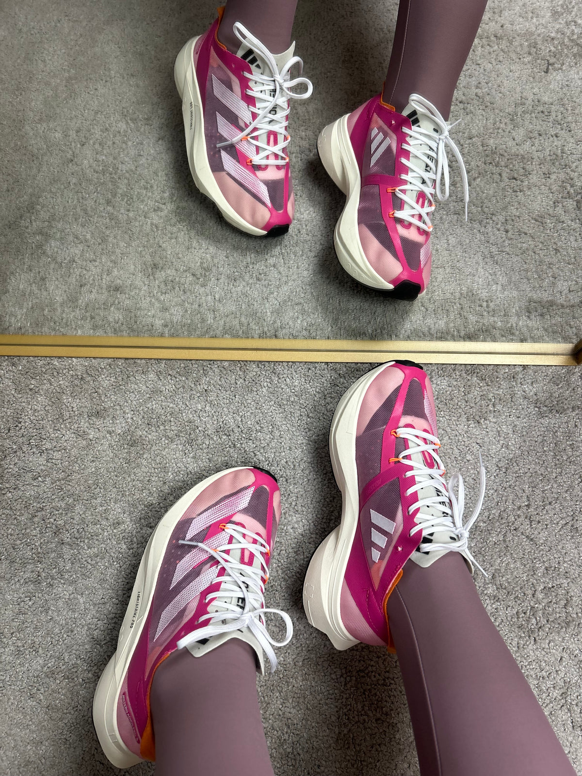 Tênis Adizero Adios- Pink e Laranja